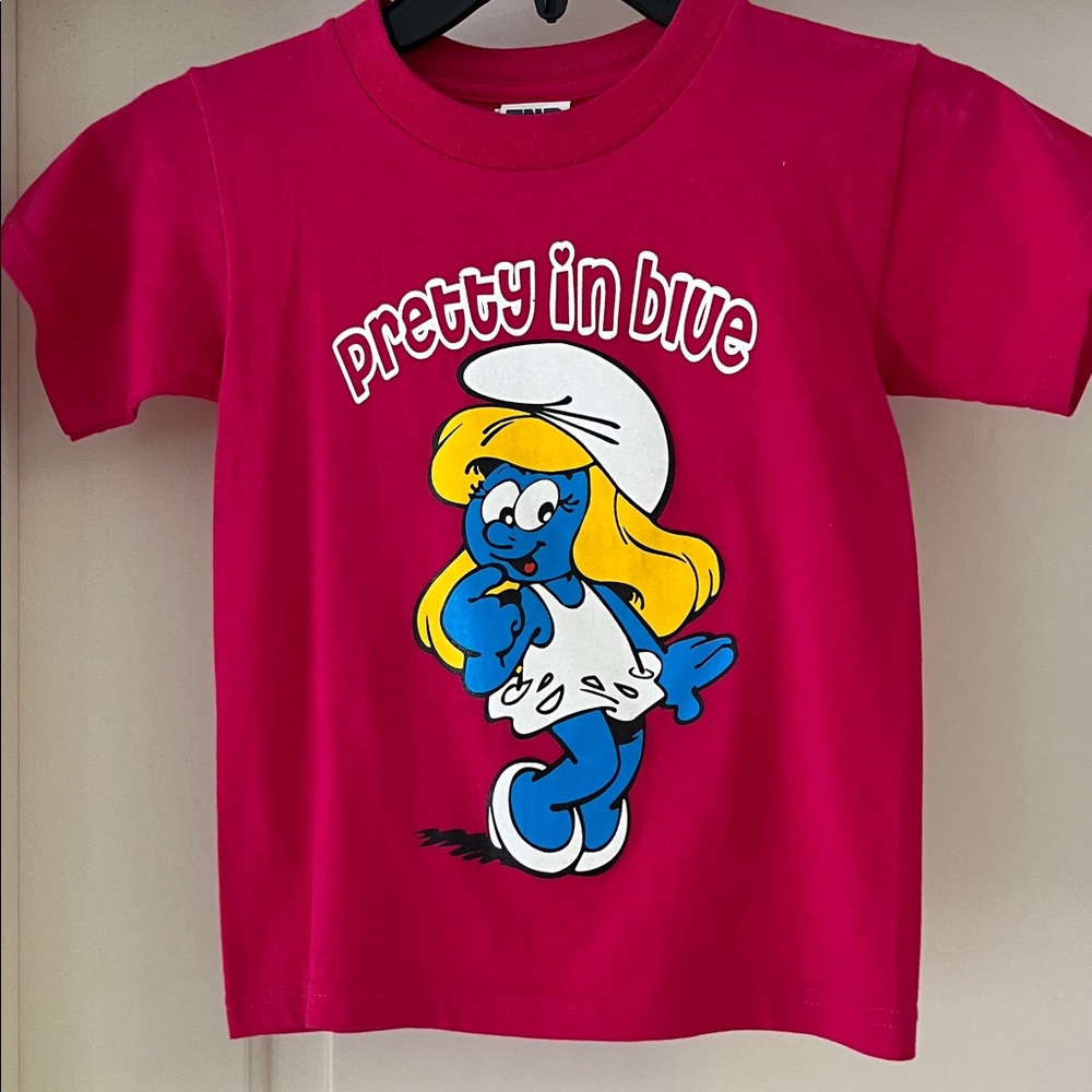 Pretty in Blue Smurfette Kids T-Shirt